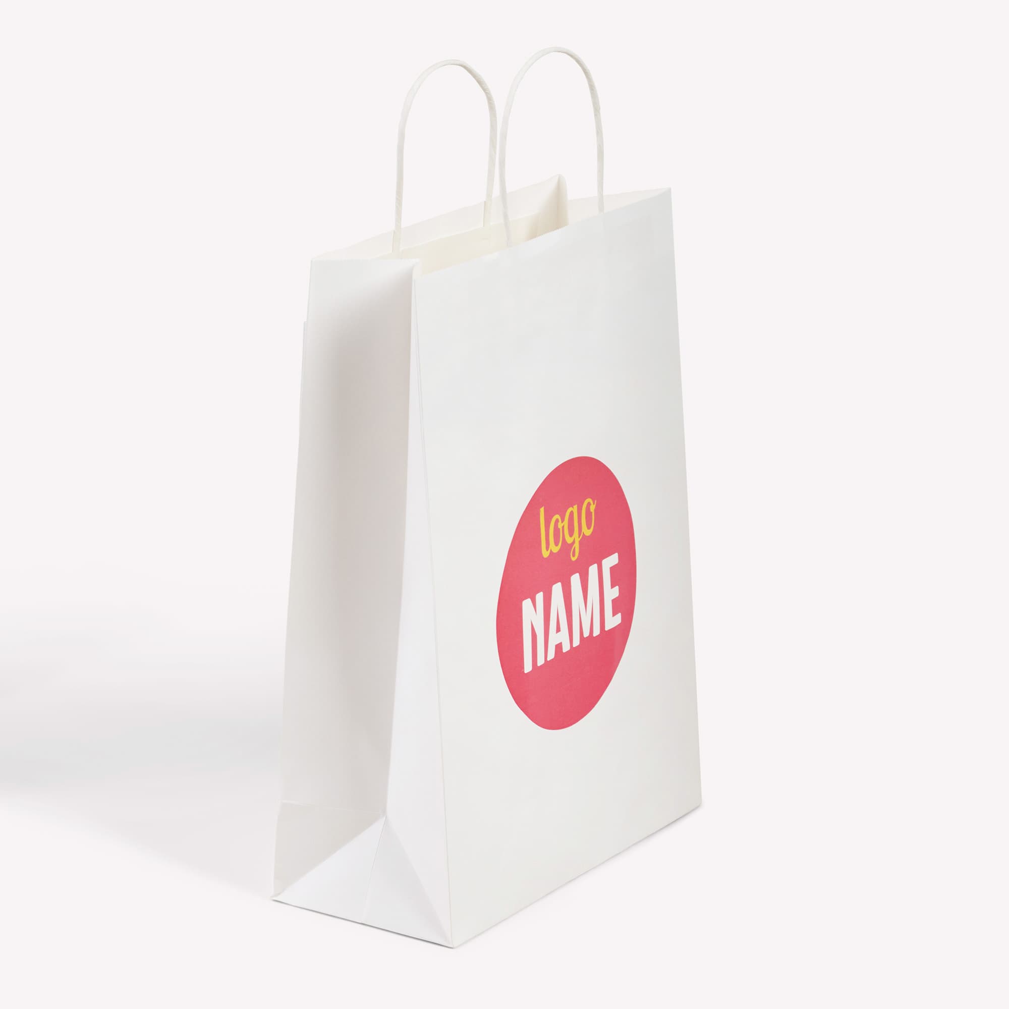 Sacs en papier à boucles plates - Numérique