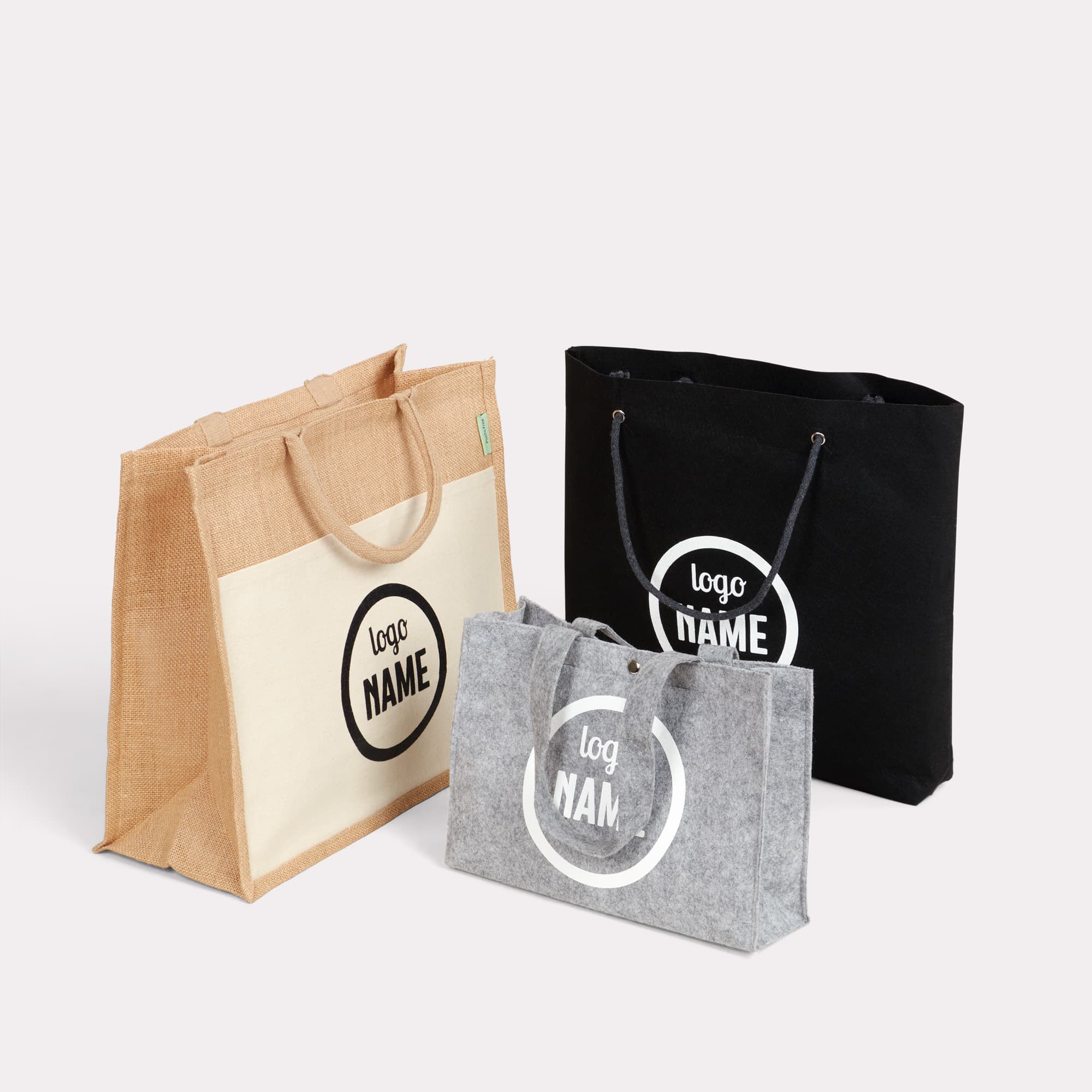 Sacs en jute et en feutre