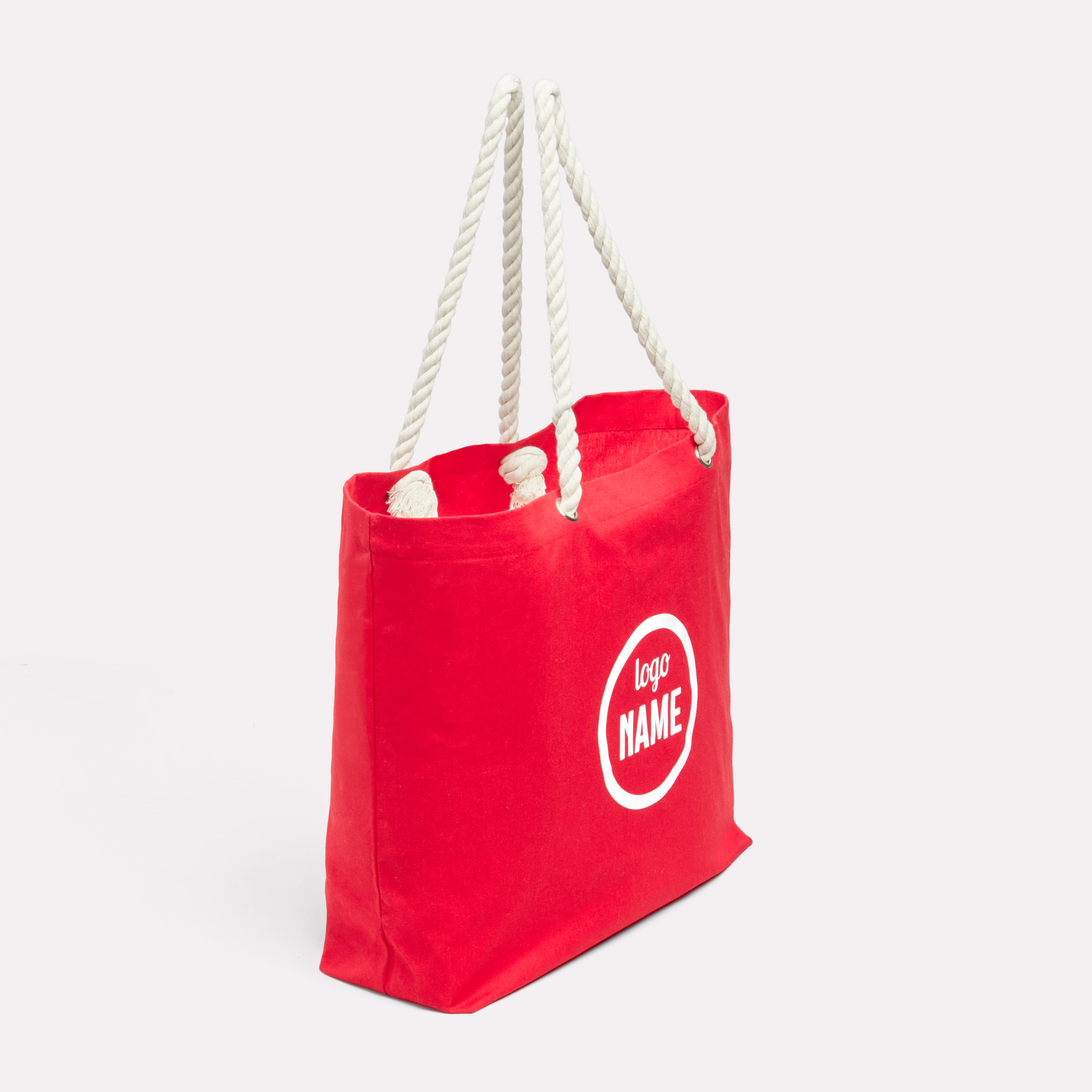 Sacs de plage avec poignées en coton