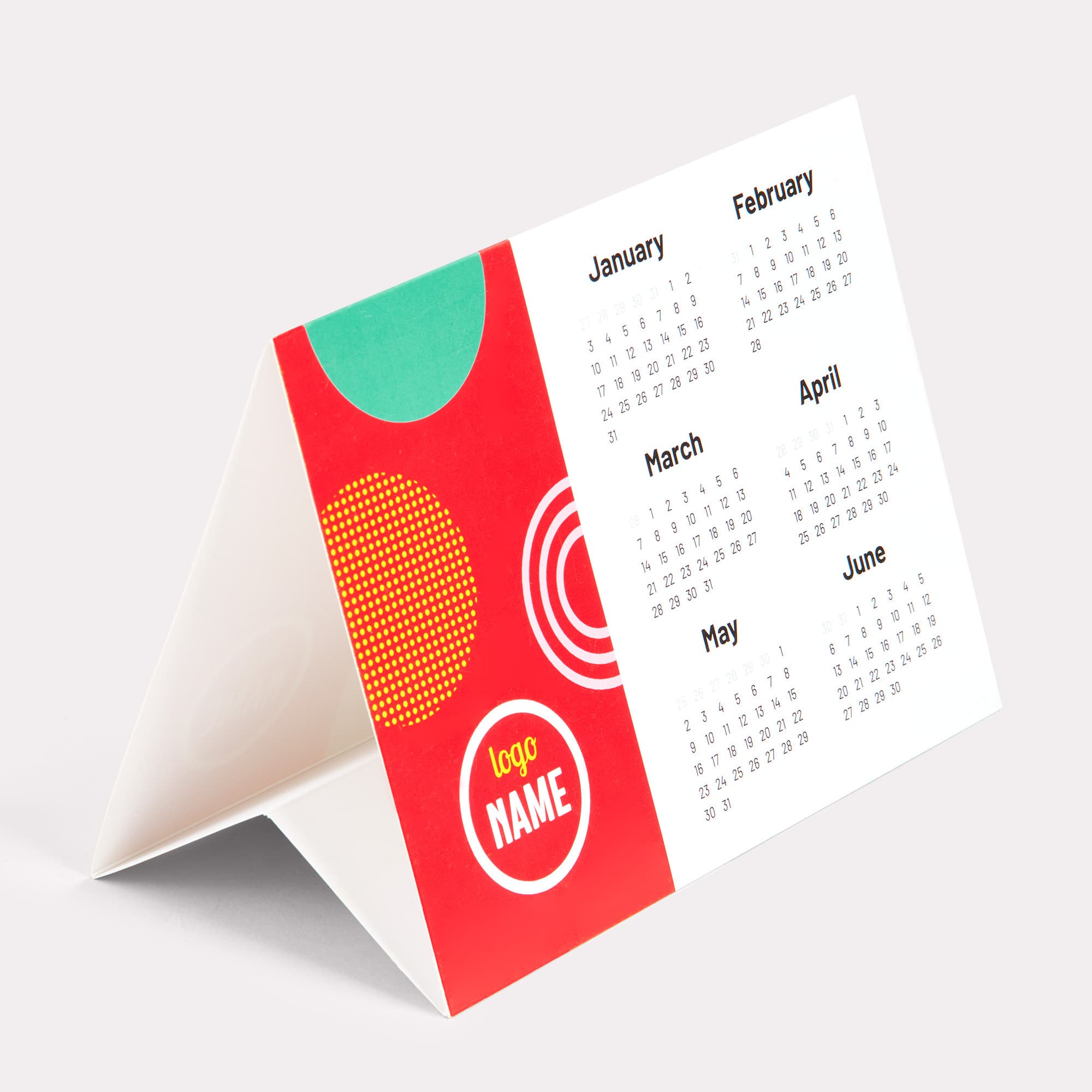Calendriers de bureaux avec chevalets