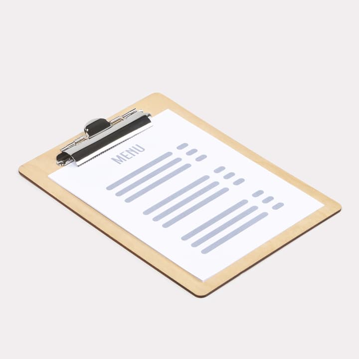 Porte-menus en bois