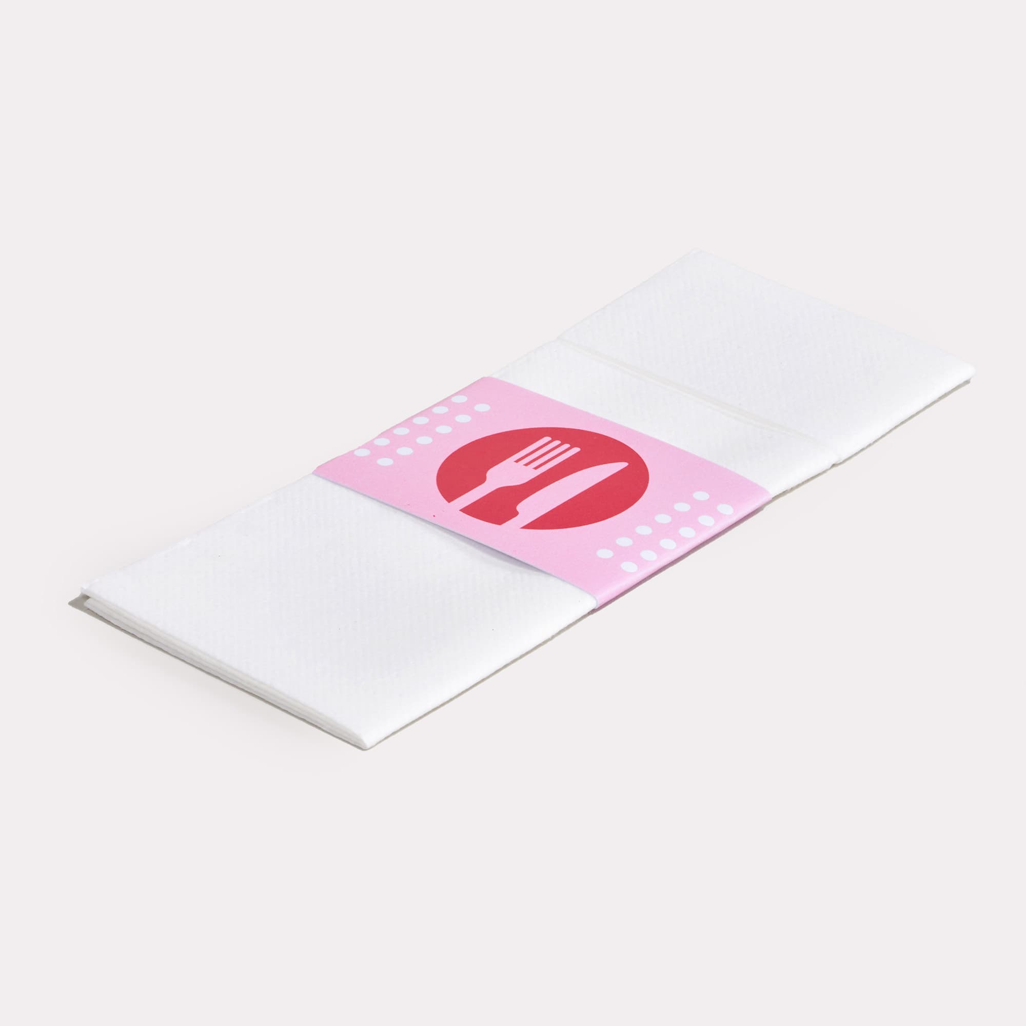 Serviettes pliées pour couverts