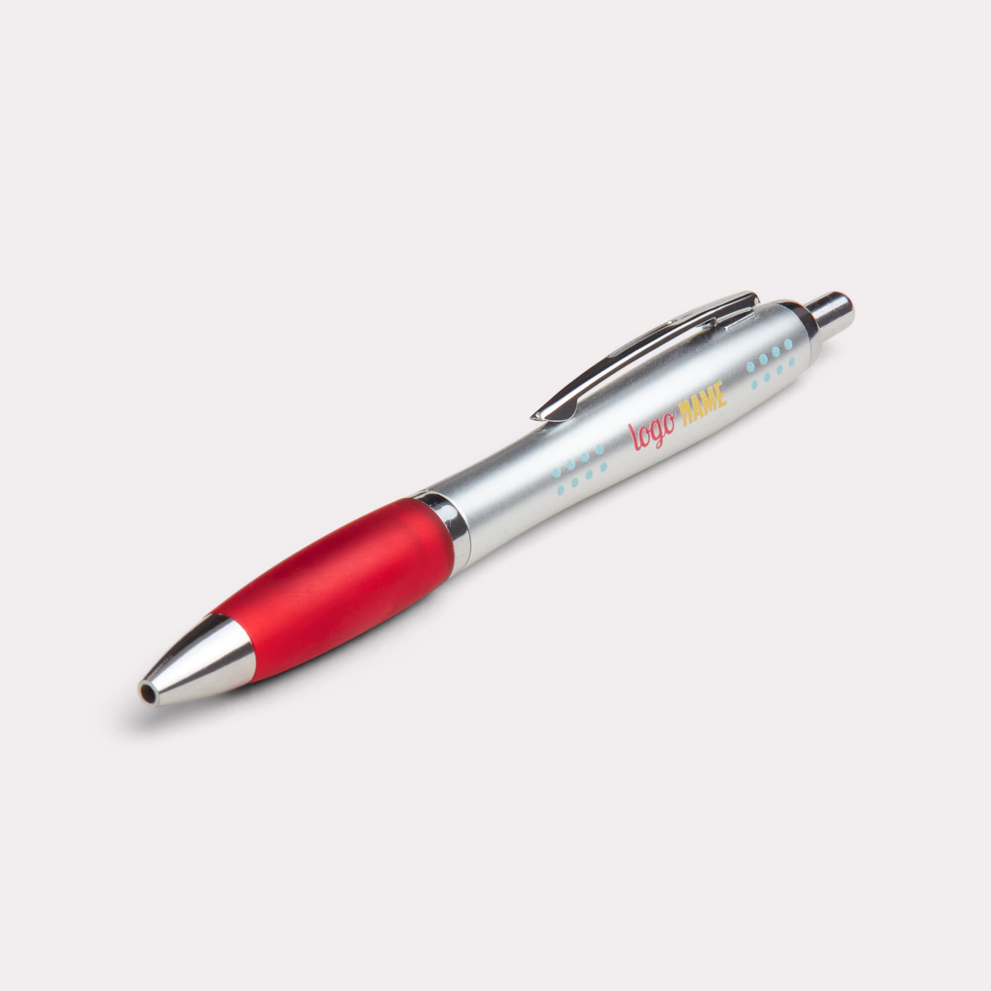 Stylo contour métallique