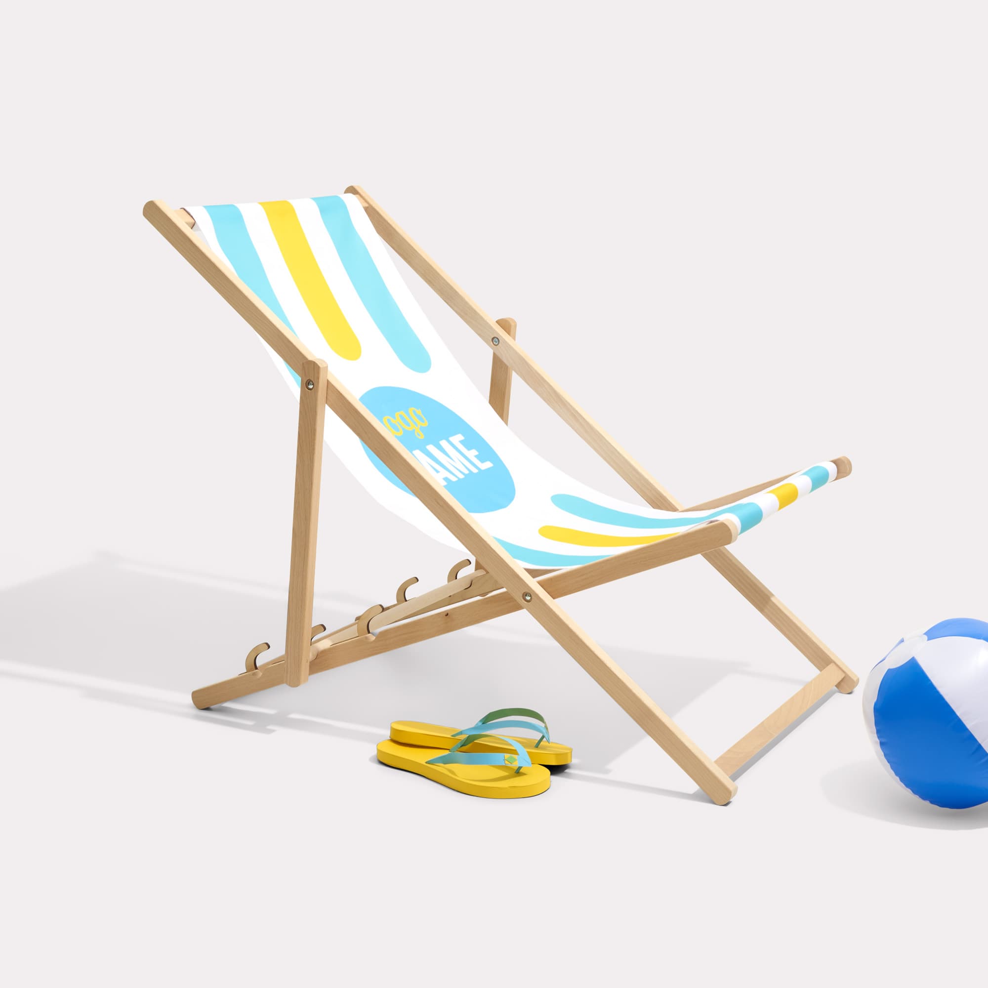 Chaises de plage avec tissu interchangeable