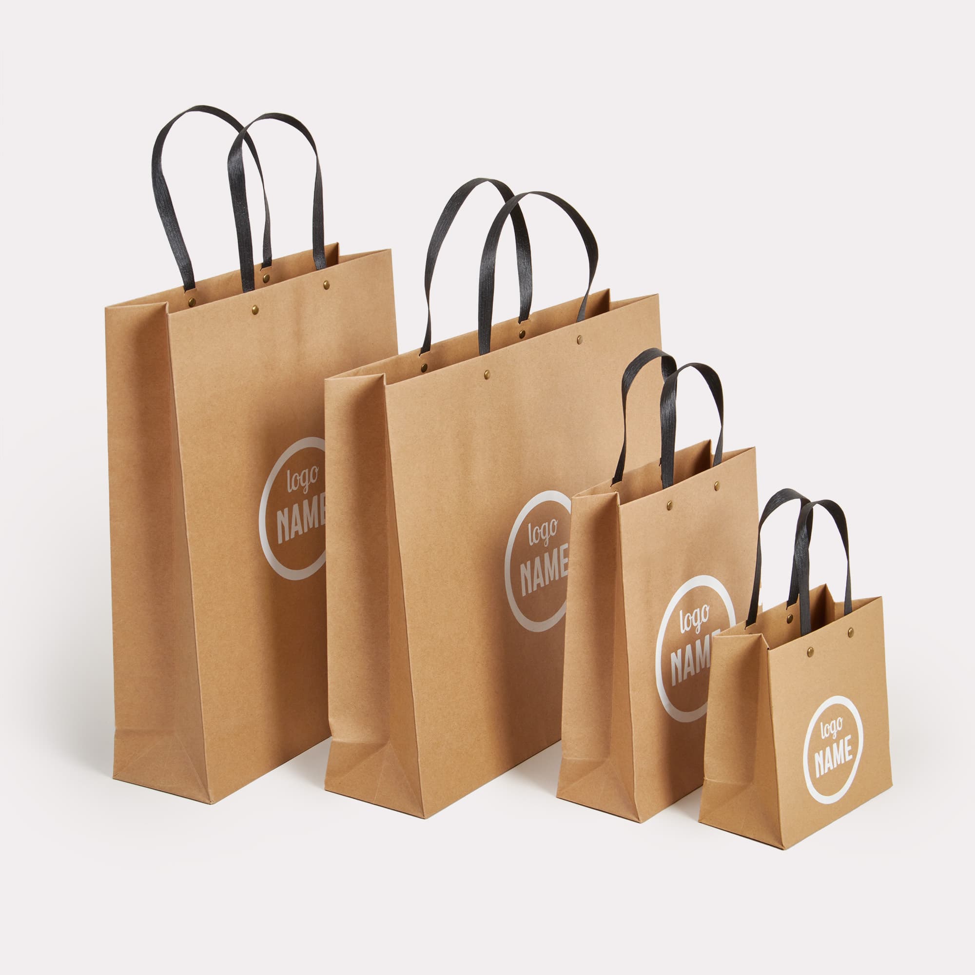 Sacs luxe en papier - recyclé avec goujons