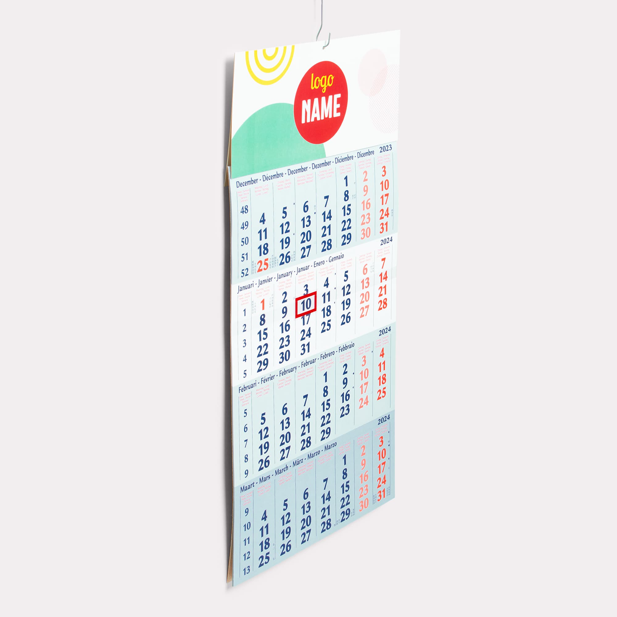 Calendriers mensuels base 2025